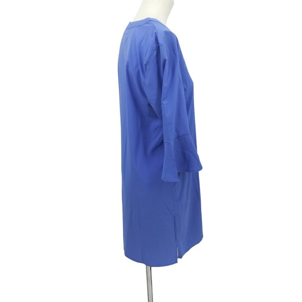 Coolibar Sun Protection UPF 50+ Blue Dress Coverup Size S Bell Sleeve Shift - Picture 13 of 15
